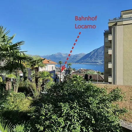 2 Zi-wohnung Mit Seeblick, Balkon, Pool, Arbeitsplatz Daire Muralto