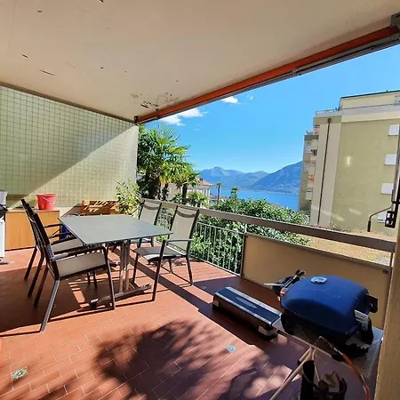 Apartamento 2 Zi-wohnung Mit Seeblick, Balkon, Pool, Arbeitsplatz *